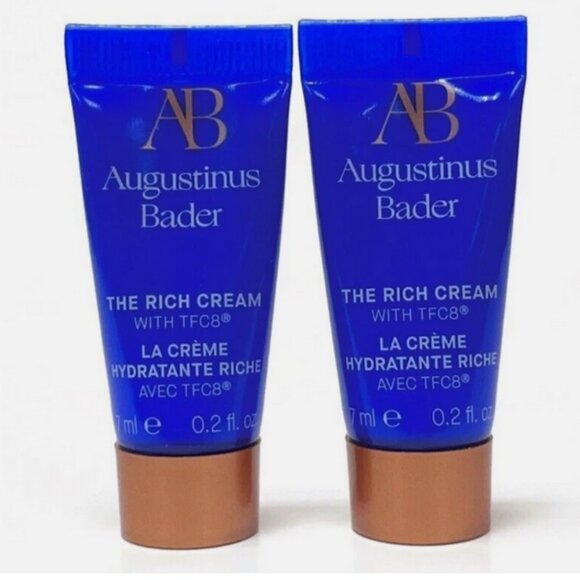 2 Pk Augustinus Bader The Rich Cream 7 ml X 2 PIECE Set NEW in Box - Picture 2 of 5